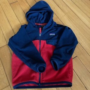 Kids Patagonia fleece hooded coat